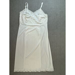 Sears White Lace Trim Chemise